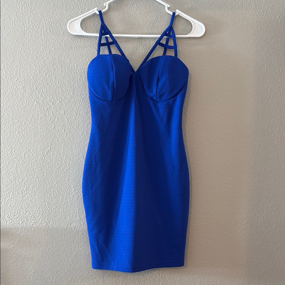 Charlotte Russe Blue Bodycon Mini Dress